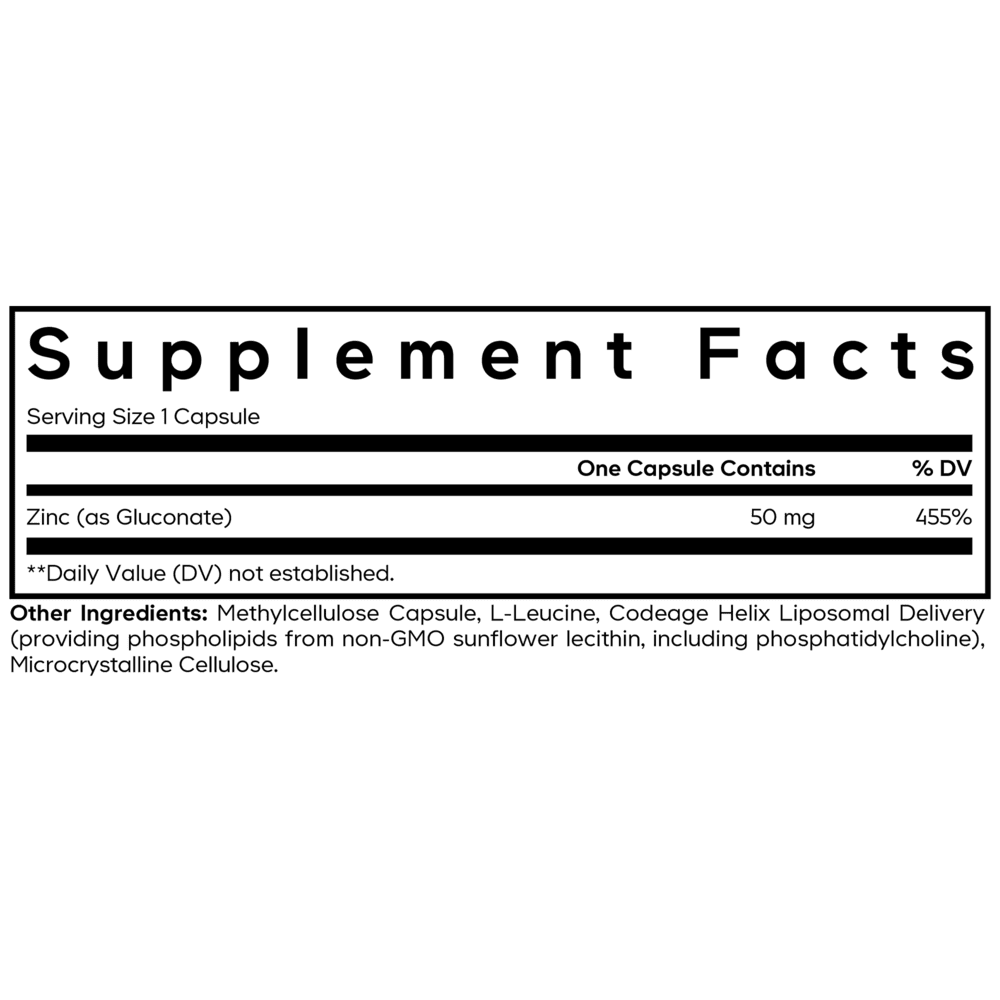 Codeage Liposomal Zinc 50mg - Image 2