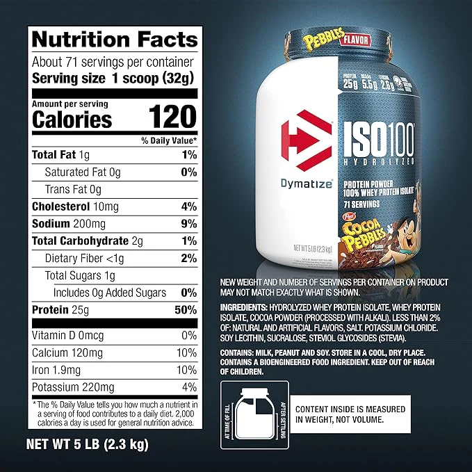 Dymatize ISO 100 Hydrolized Protein Powder - Image 28