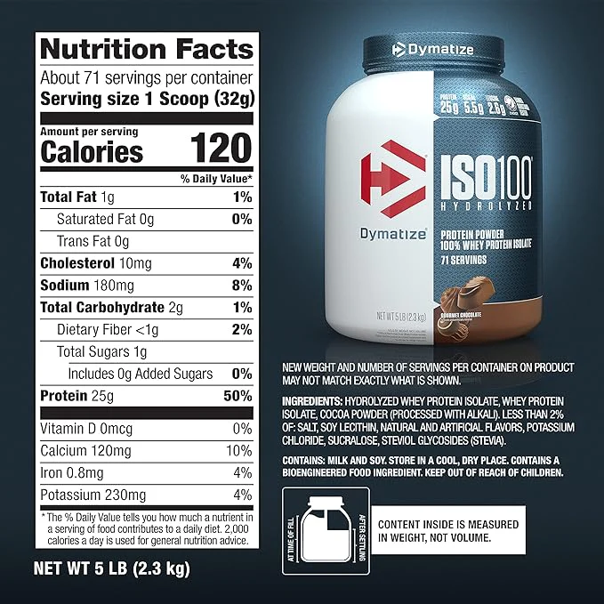 Dymatize ISO 100 Hydrolized Protein Powder - Image 36