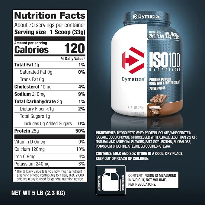 Dymatize ISO 100 Hydrolized Protein Powder - Image 38