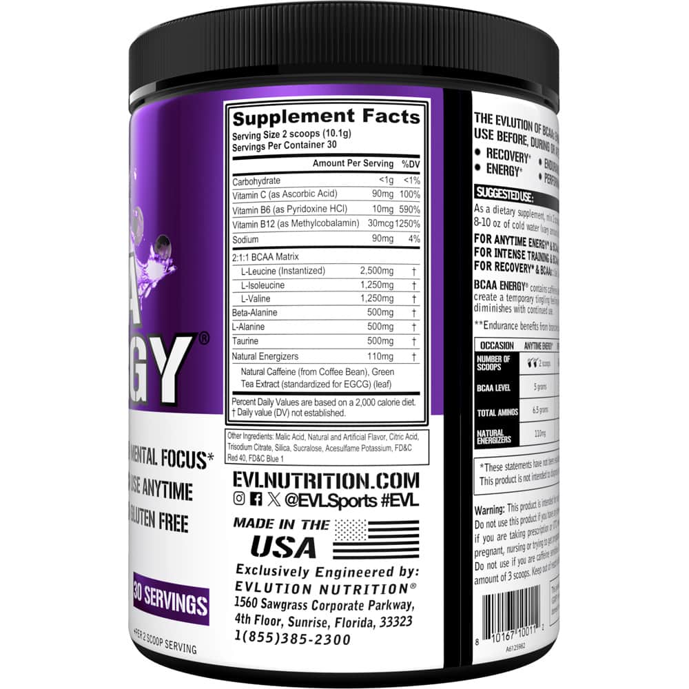 EVLUTION NUTRITION BCAA ENERGY AMINO ACIDS - Image 10