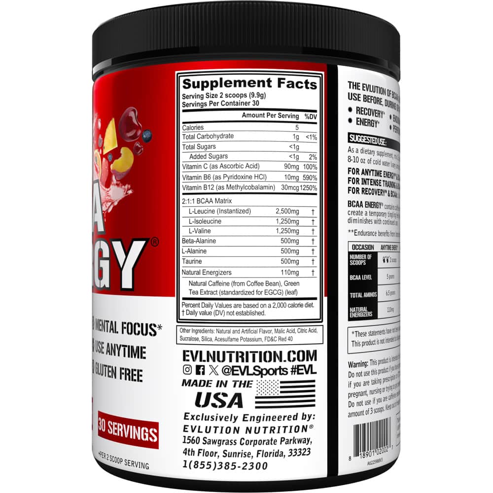 EVLUTION NUTRITION BCAA ENERGY AMINO ACIDS - Image 14