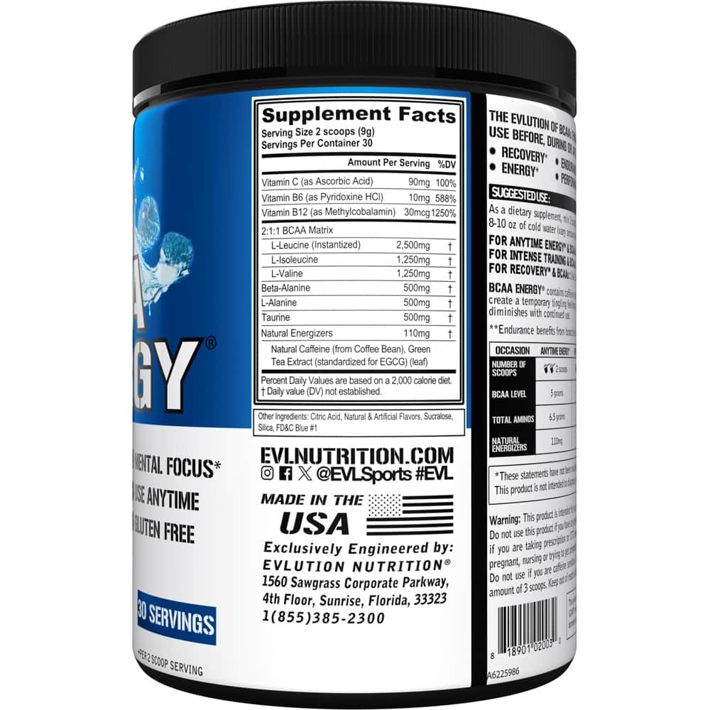 EVLUTION NUTRITION BCAA ENERGY AMINO ACIDS - Image 18