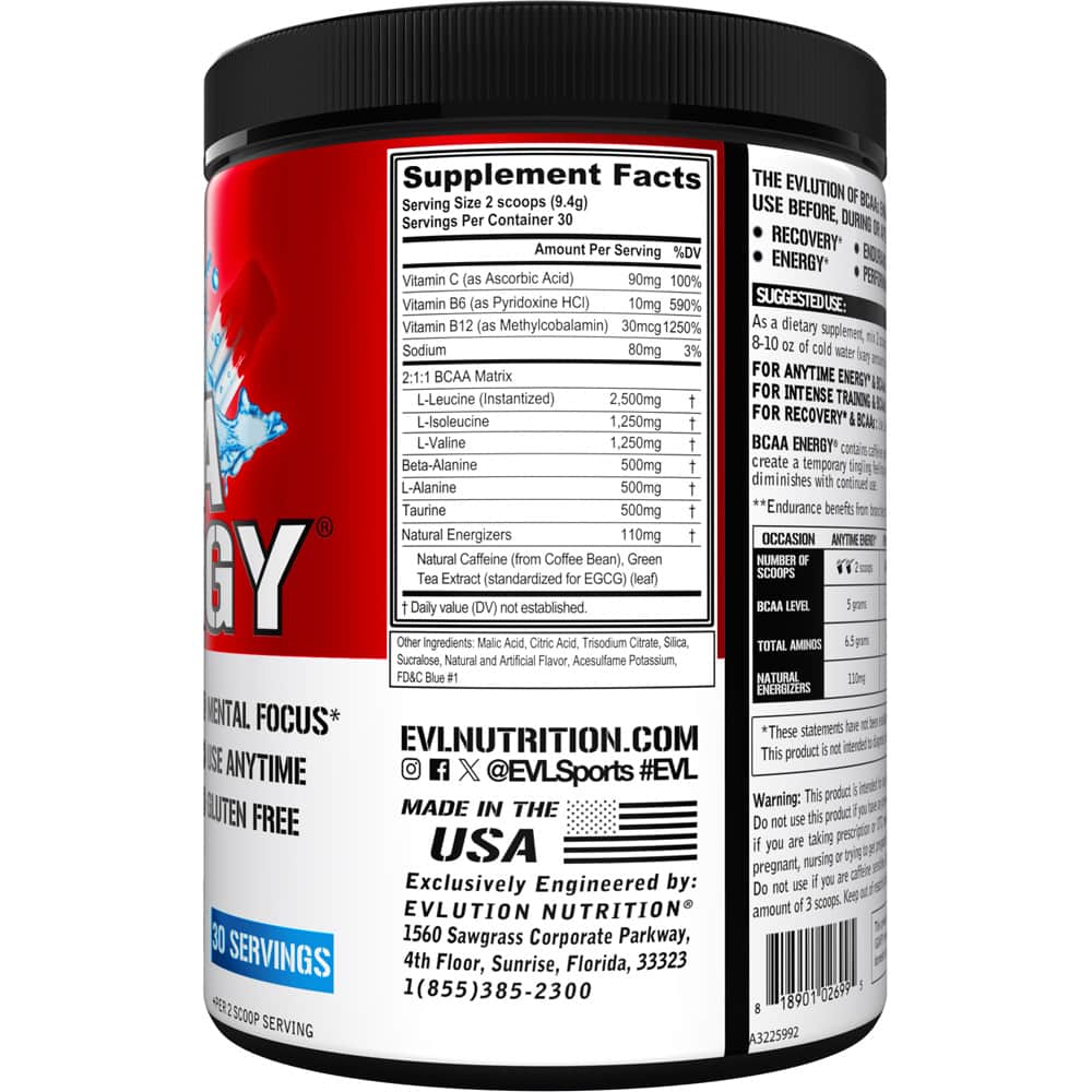 EVLUTION NUTRITION BCAA ENERGY AMINO ACIDS - Image 3