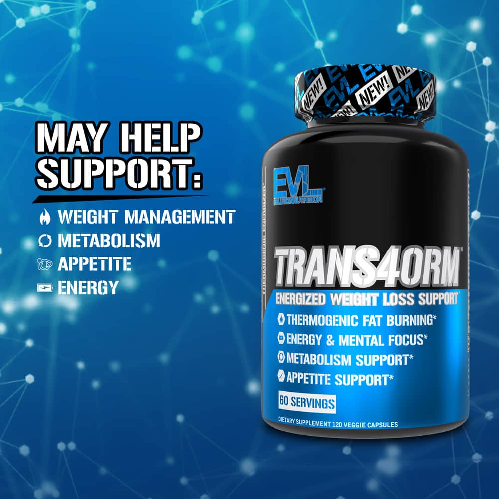 EVLUTION NUTRITION TRANS4ORM Fat Burner Capsules - Image 5