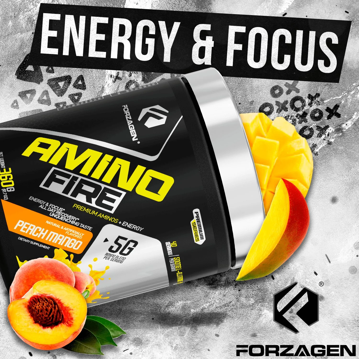 Forzagen Amino Fire Essential BCAAs + Pre Workout Energy - Image 10