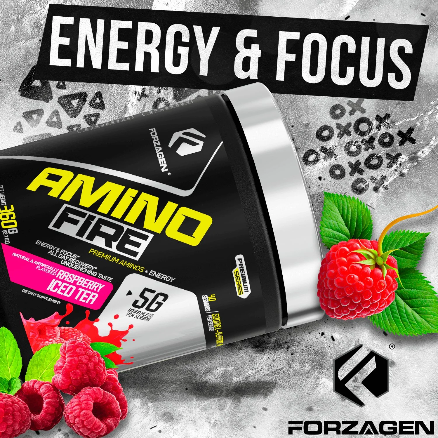 Forzagen Amino Fire Essential BCAAs + Pre Workout Energy - Image 11