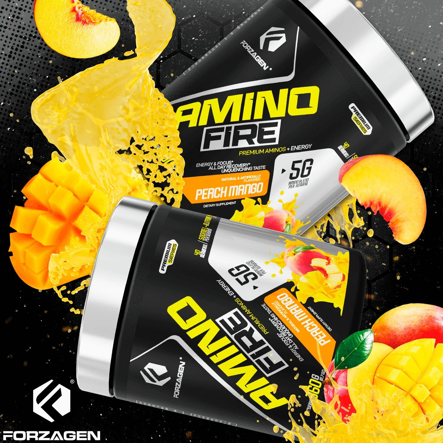 Forzagen Amino Fire Essential BCAAs + Pre Workout Energy - Image 14