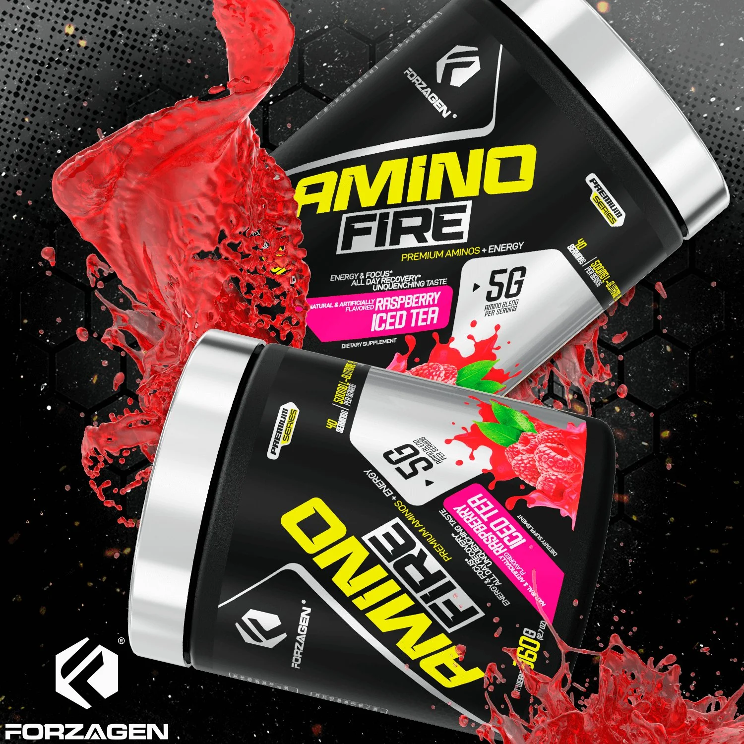 Forzagen Amino Fire Essential BCAAs + Pre Workout Energy - Image 15