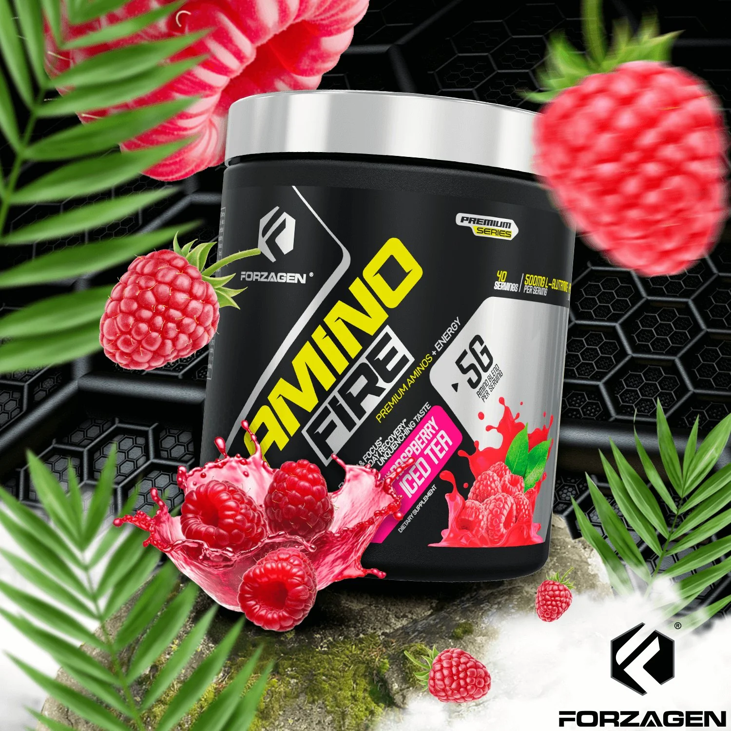 Forzagen Amino Fire Essential BCAAs + Pre Workout Energy - Image 19