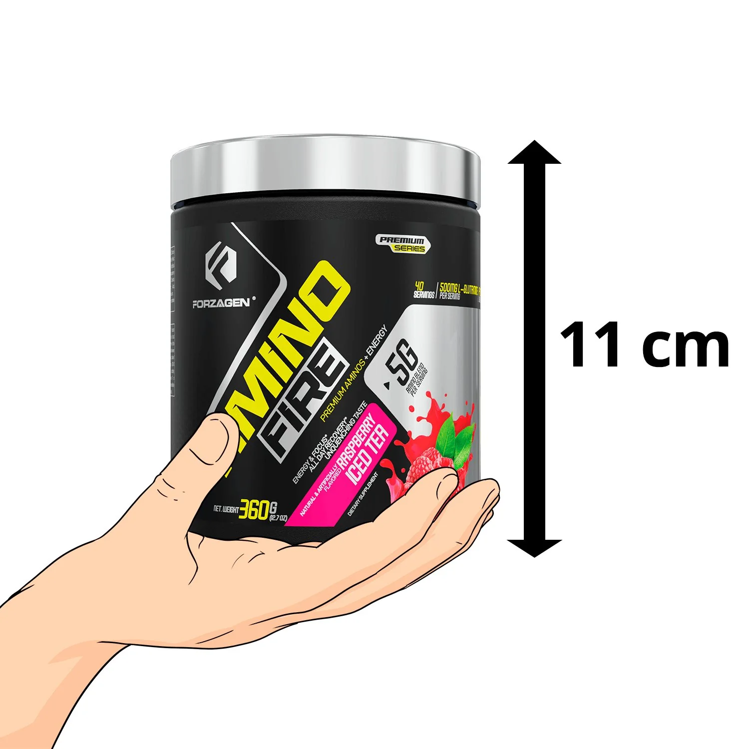 Forzagen Amino Fire Essential BCAAs + Pre Workout Energy - Image 20