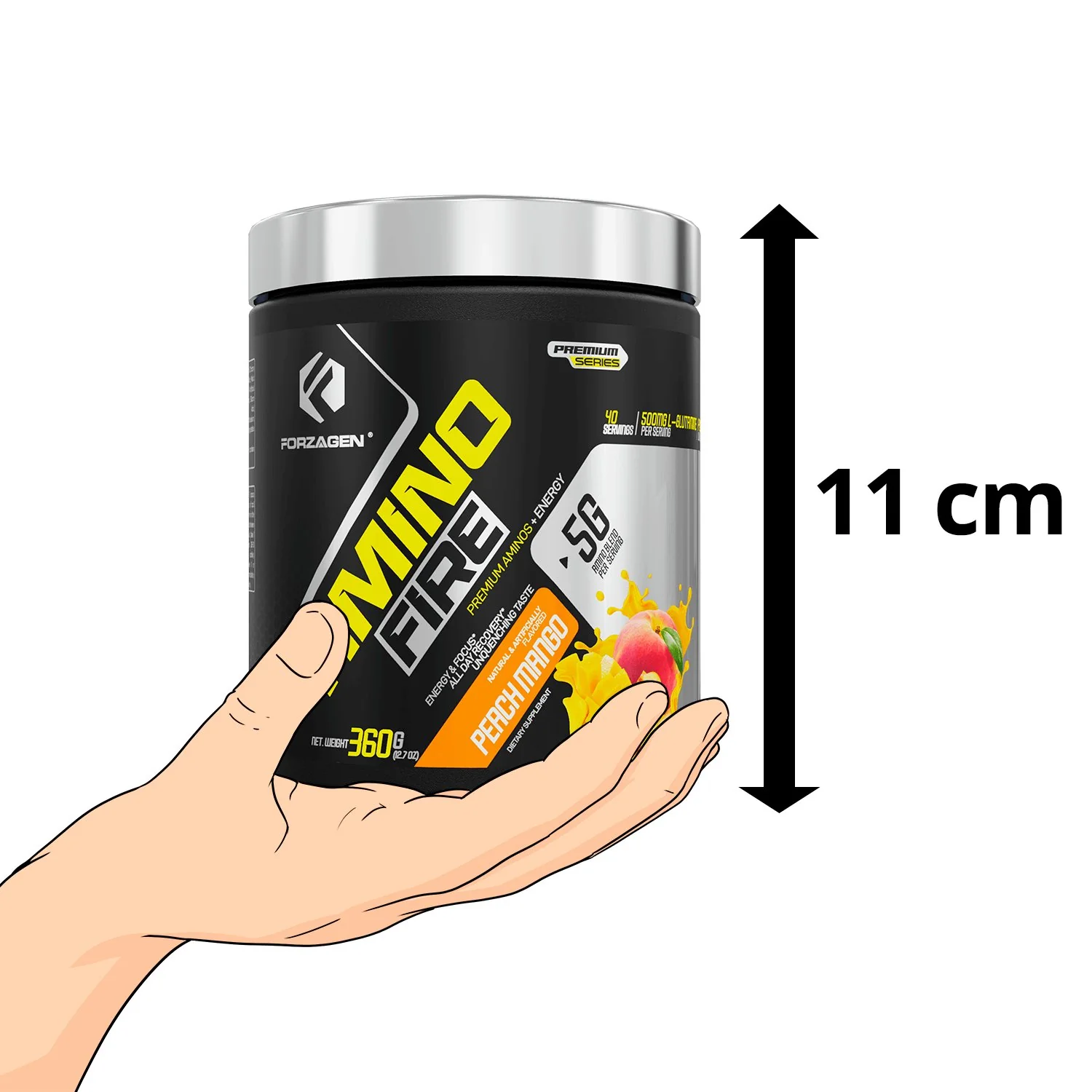 Forzagen Amino Fire Essential BCAAs + Pre Workout Energy - Image 21