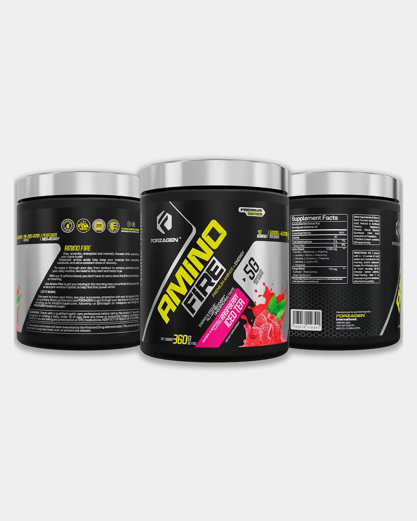 Forzagen Amino Fire Essential BCAAs + Pre Workout Energy - Image 4