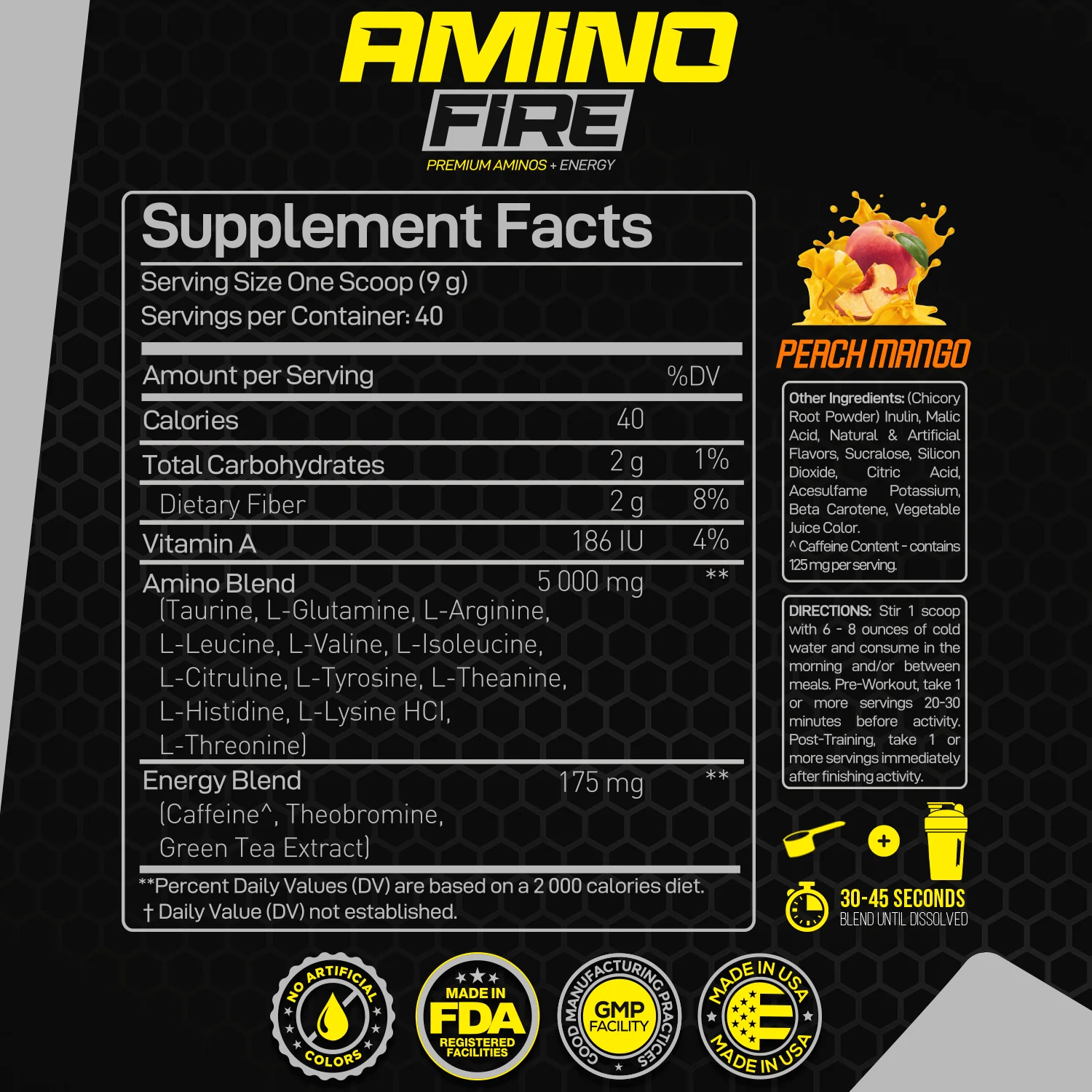 Forzagen Amino Fire Essential BCAAs + Pre Workout Energy - Image 5