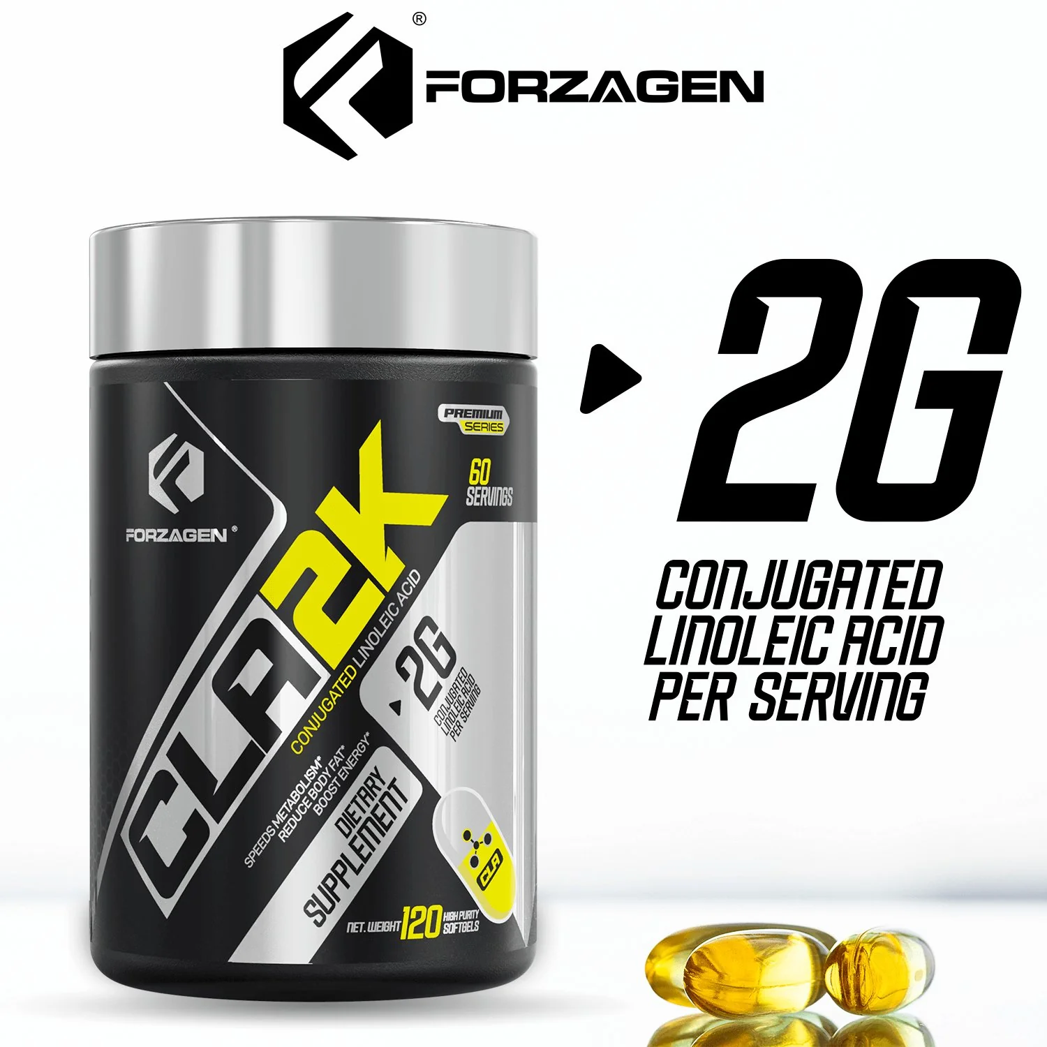 Forzagen CLA 2K Stim-Free Softgels - Image 11