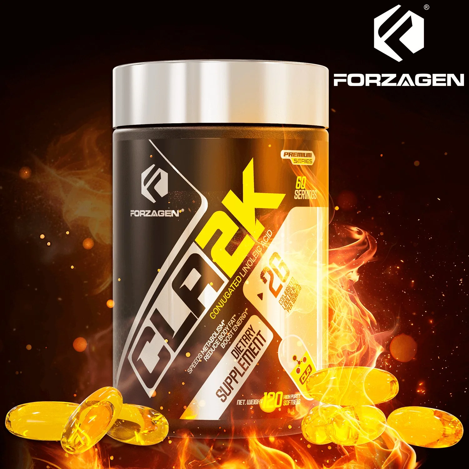 Forzagen CLA 2K Stim-Free Softgels - Image 7