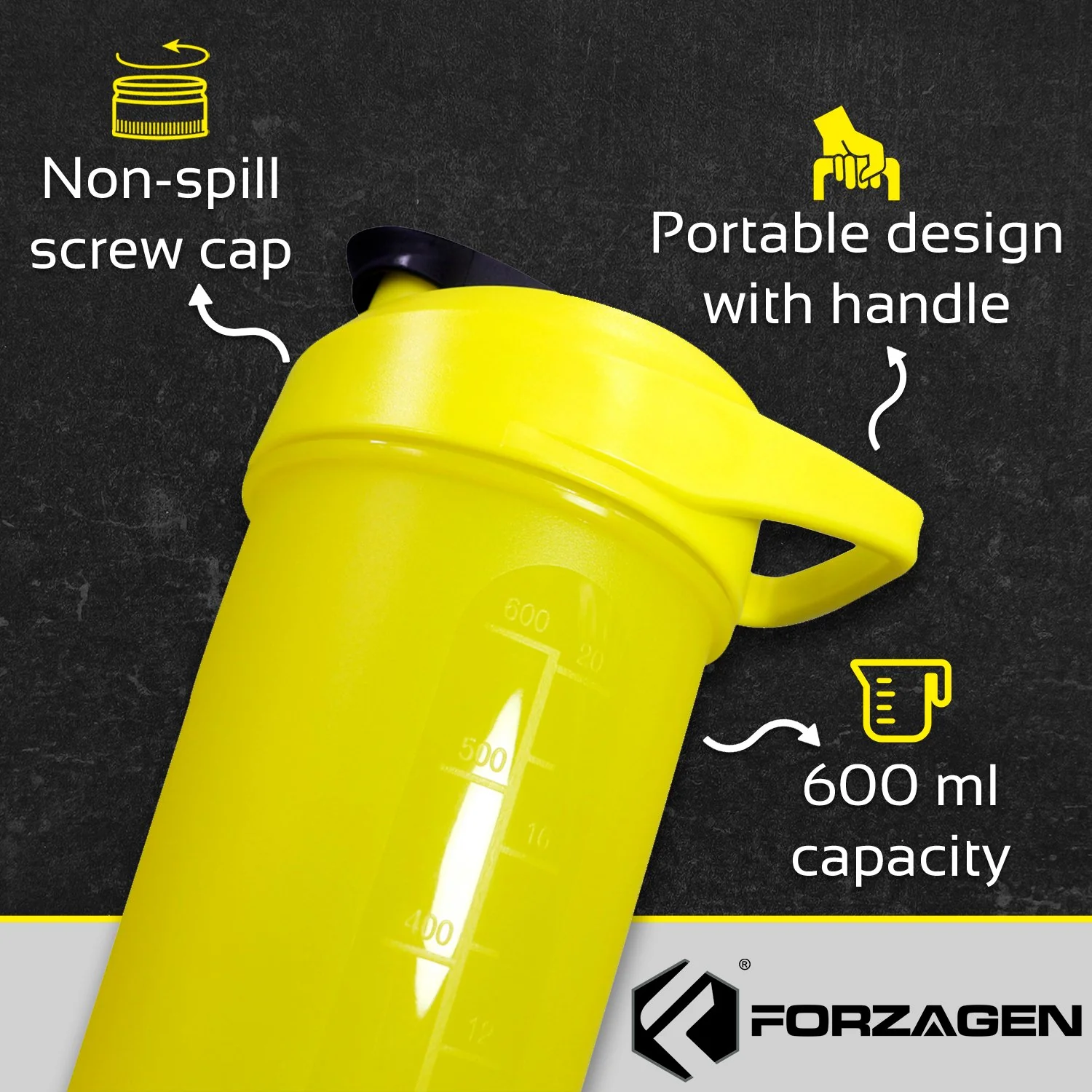 Forzagen Classic 20oz Protein Mixer - Image 3