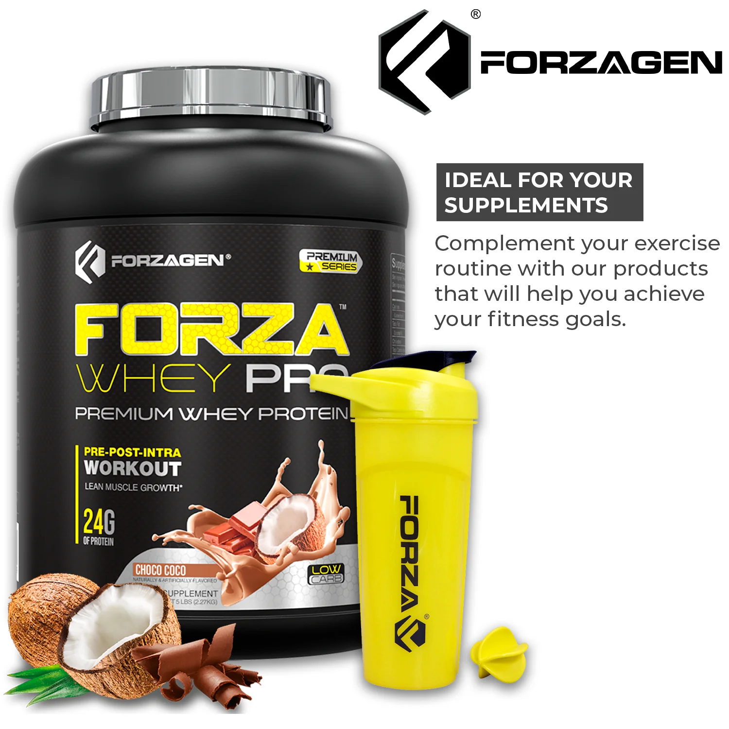 Forzagen Classic 20oz Protein Mixer - Image 5