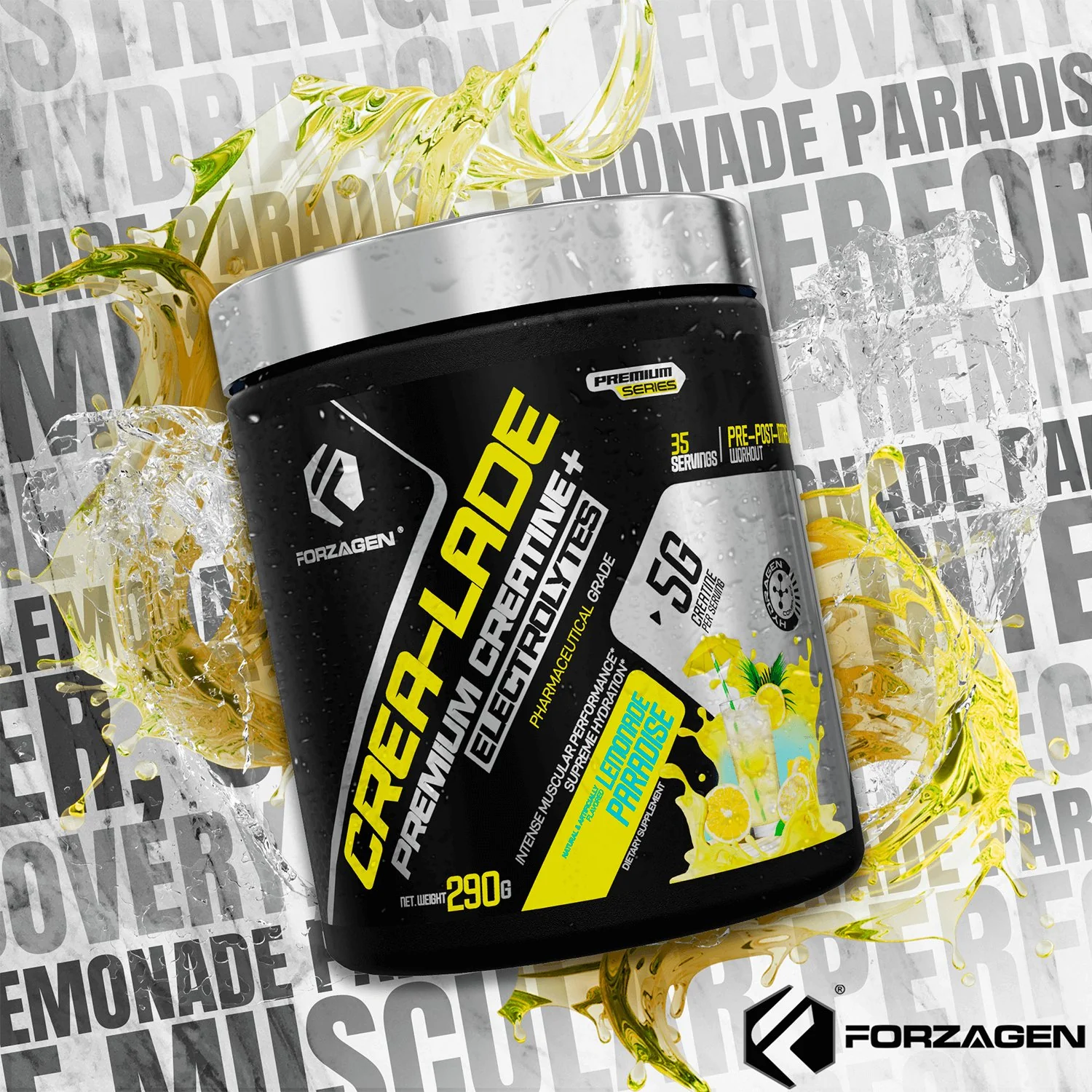 Forzagen CREA-LADE Premium Creatine + Electrolytes Pre-Workout - Image 11