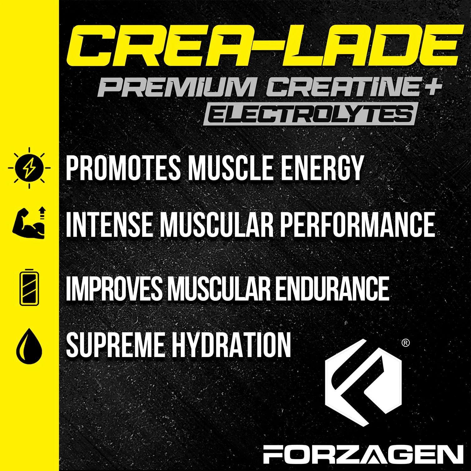 Forzagen CREA-LADE Premium Creatine + Electrolytes Pre-Workout - Image 12
