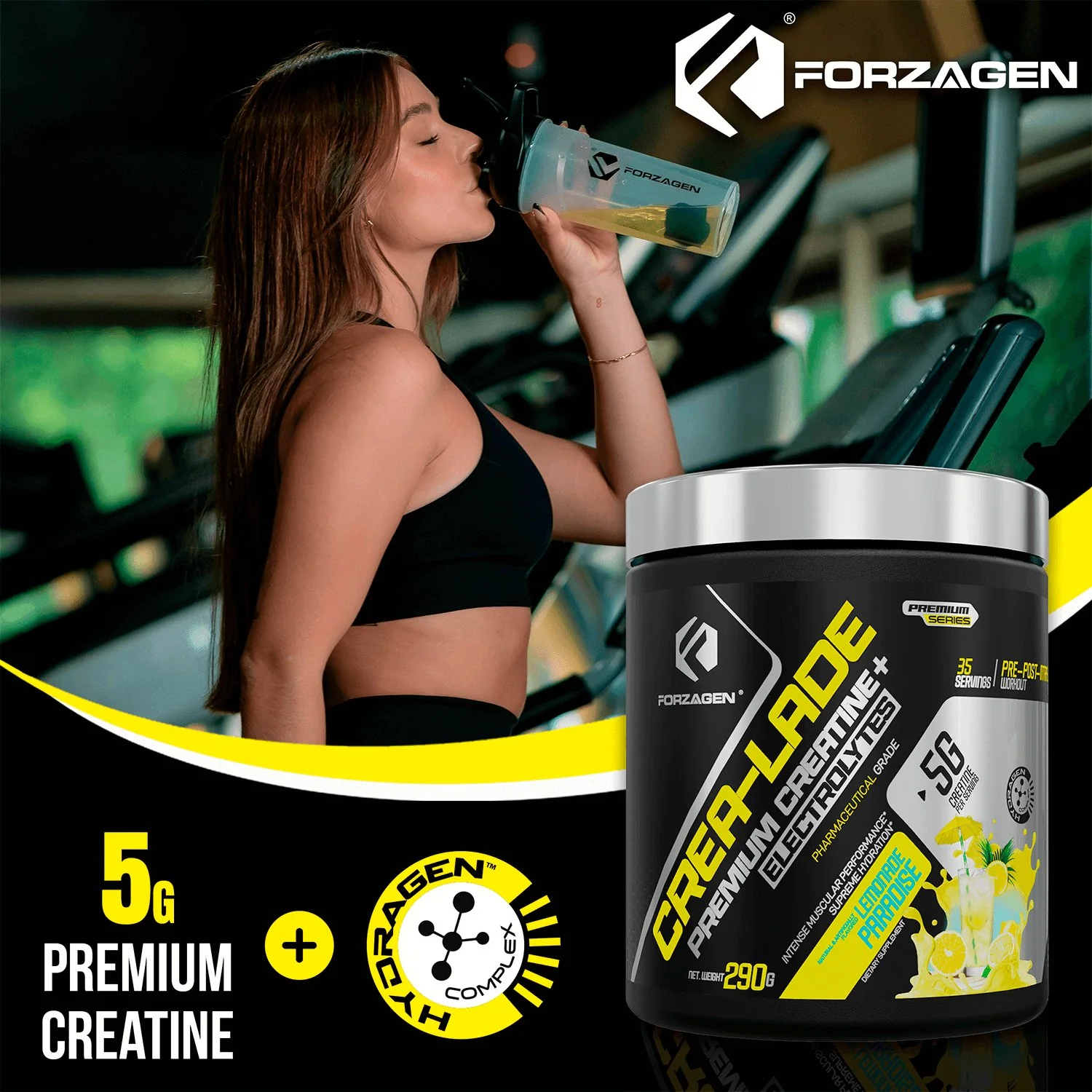 Forzagen CREA-LADE Premium Creatine + Electrolytes Pre-Workout - Image 13