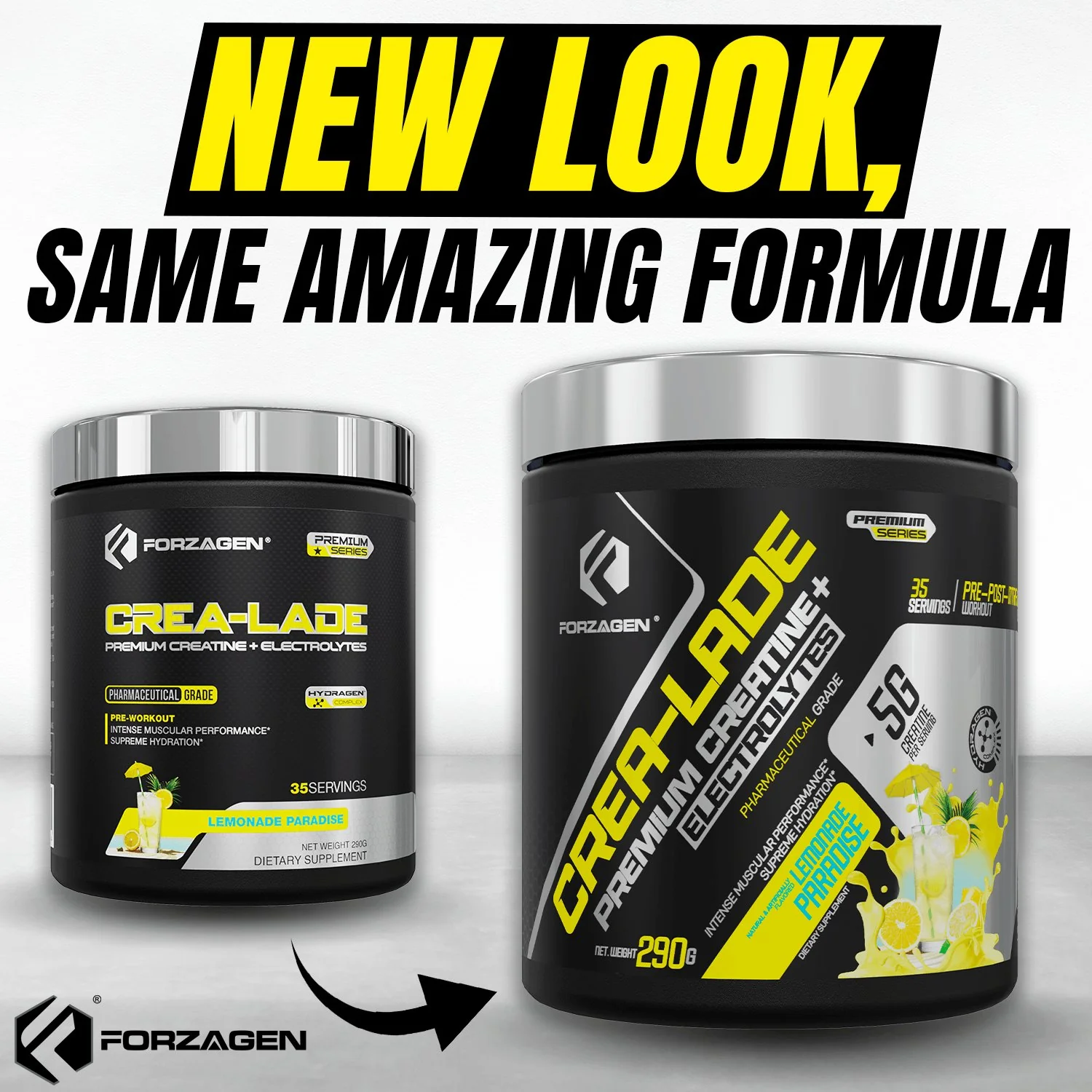 Forzagen CREA-LADE Premium Creatine + Electrolytes Pre-Workout - Image 3