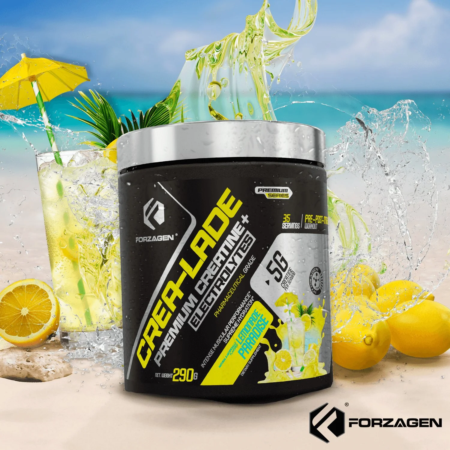 Forzagen CREA-LADE Premium Creatine + Electrolytes Pre-Workout - Image 6