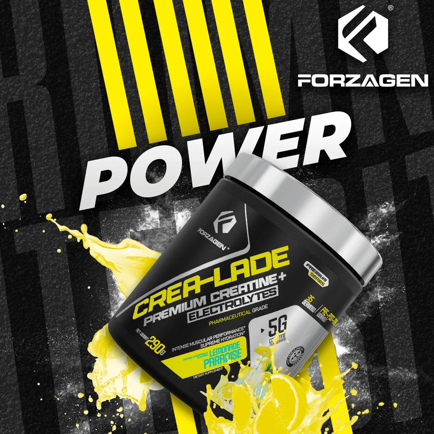 Forzagen CREA-LADE Premium Creatine + Electrolytes Pre-Workout - Image 7