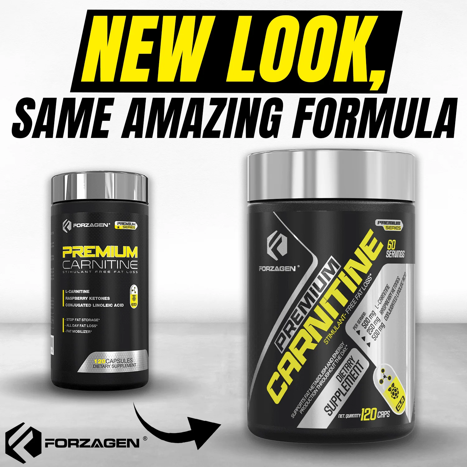 Forzagen Premium L Carnitine + CLA + Raspberry Ketones Stim-Free - Image 5