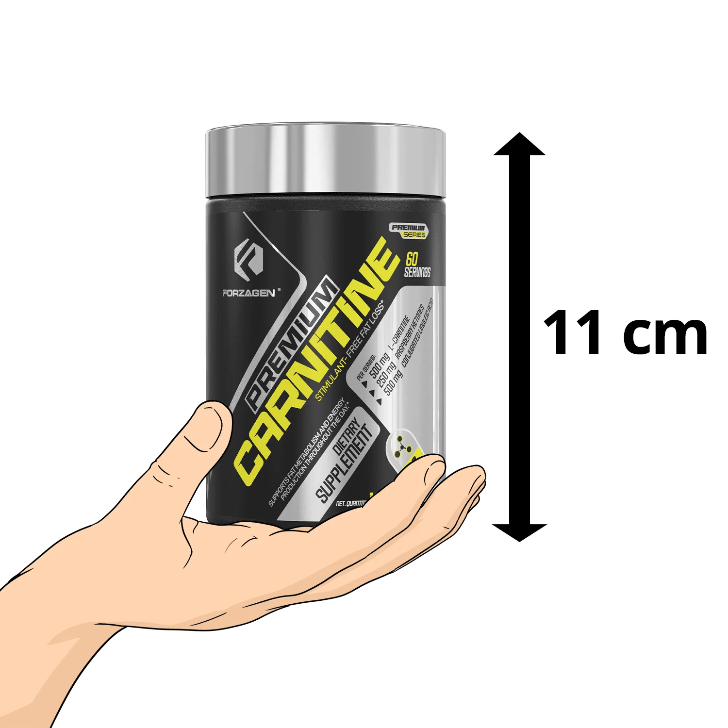 Forzagen Premium L Carnitine + CLA + Raspberry Ketones Stim-Free - Image 9