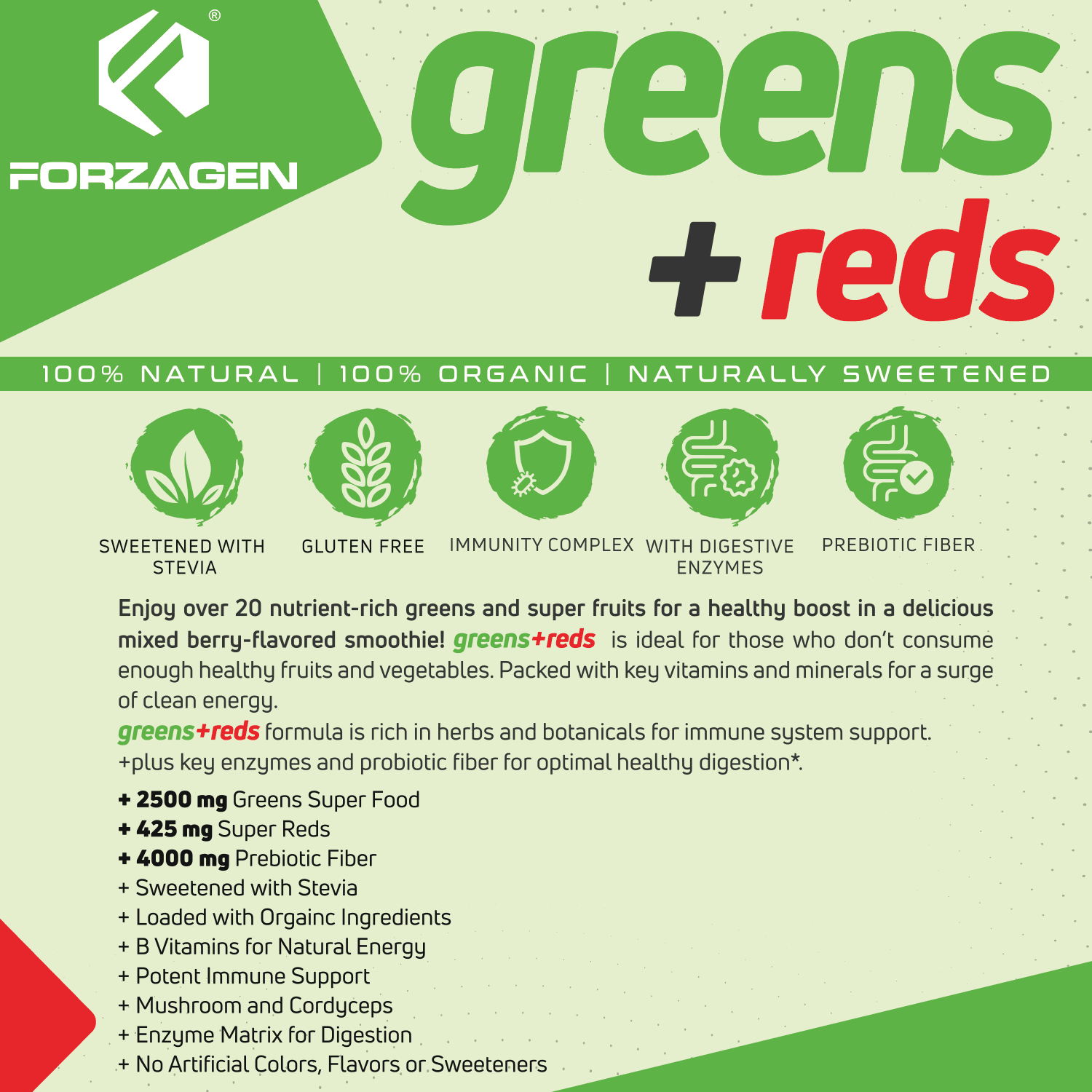 Forzagen Vegan Greens + Reds Superfood - Image 4
