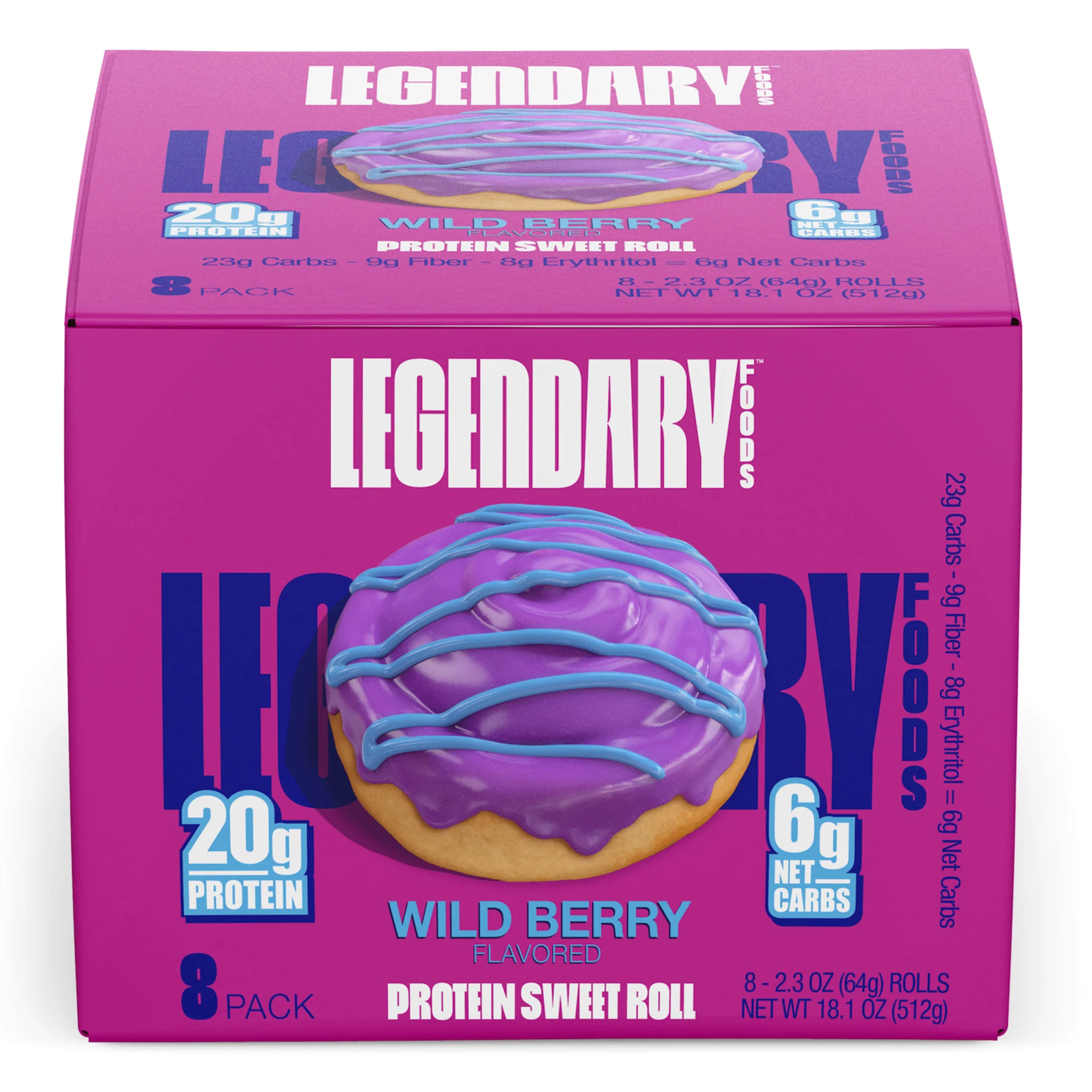 Legendary Foods Protein Sweet Roll 8 Pack - Image 5
