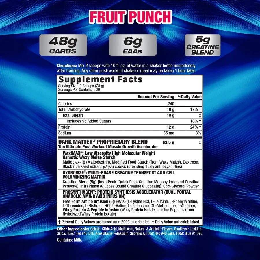 MHP Dark Matter Post Workout - Image 4
