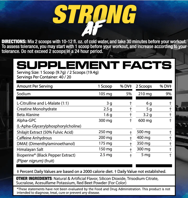 MHP Strong AF Pre-Workout - Image 3