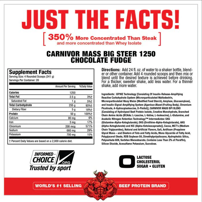 MuscleMass CARNIVOR MASS Weight Gainer - Image 16