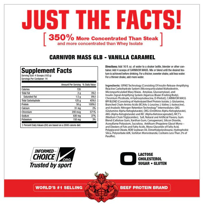 MuscleMass CARNIVOR MASS Weight Gainer - Image 3