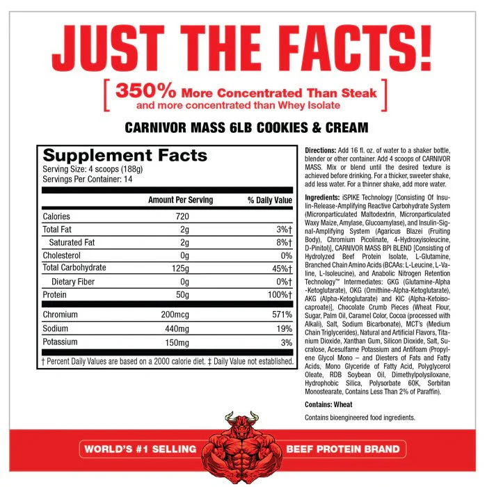 MuscleMass CARNIVOR MASS Weight Gainer - Image 5