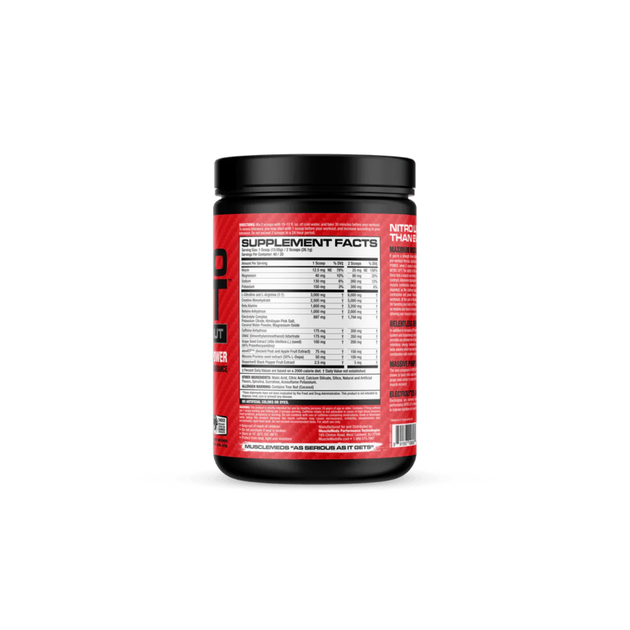 MuscleMeds Nitro Lift Pre Workout - Image 3