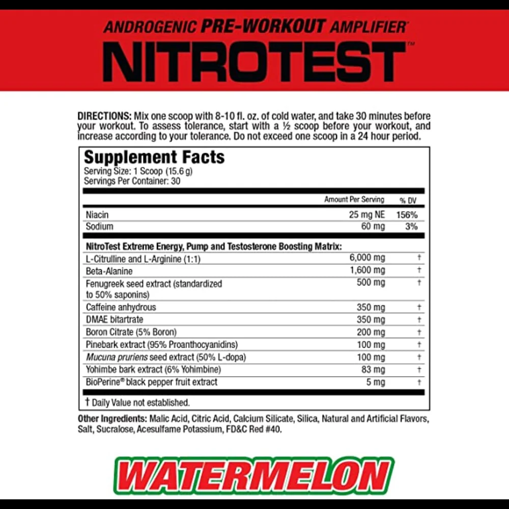 MuscleMeds NitroTest Pre-Workout - Image 2