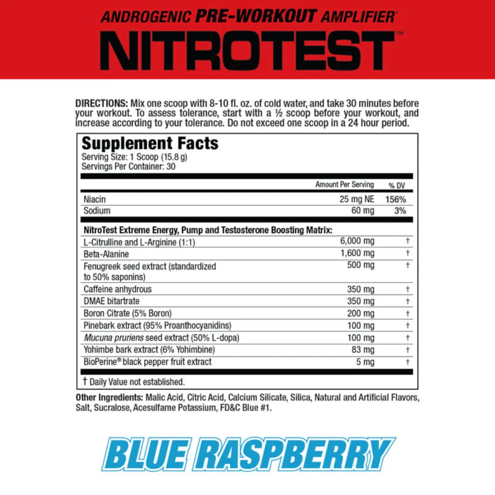 MuscleMeds NitroTest Pre-Workout - Image 4