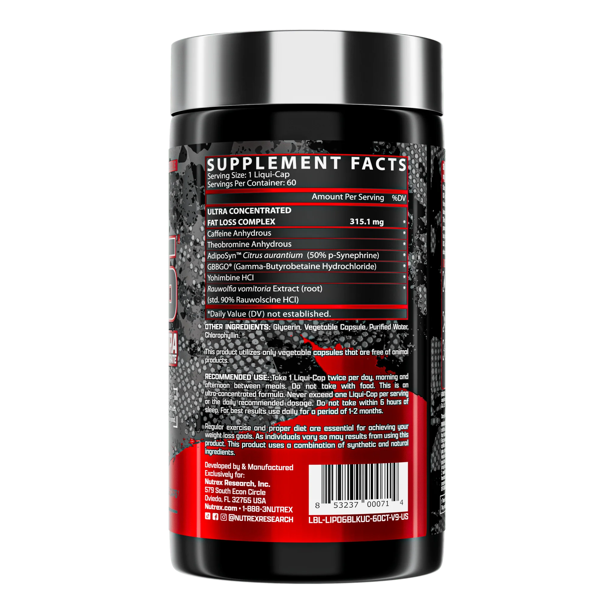 Nutrex LIPO-6 BLACK ULTRA CONCENTRATE - Image 3