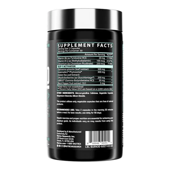 Nutrex Research BURN30 GLP1+ - Image 2