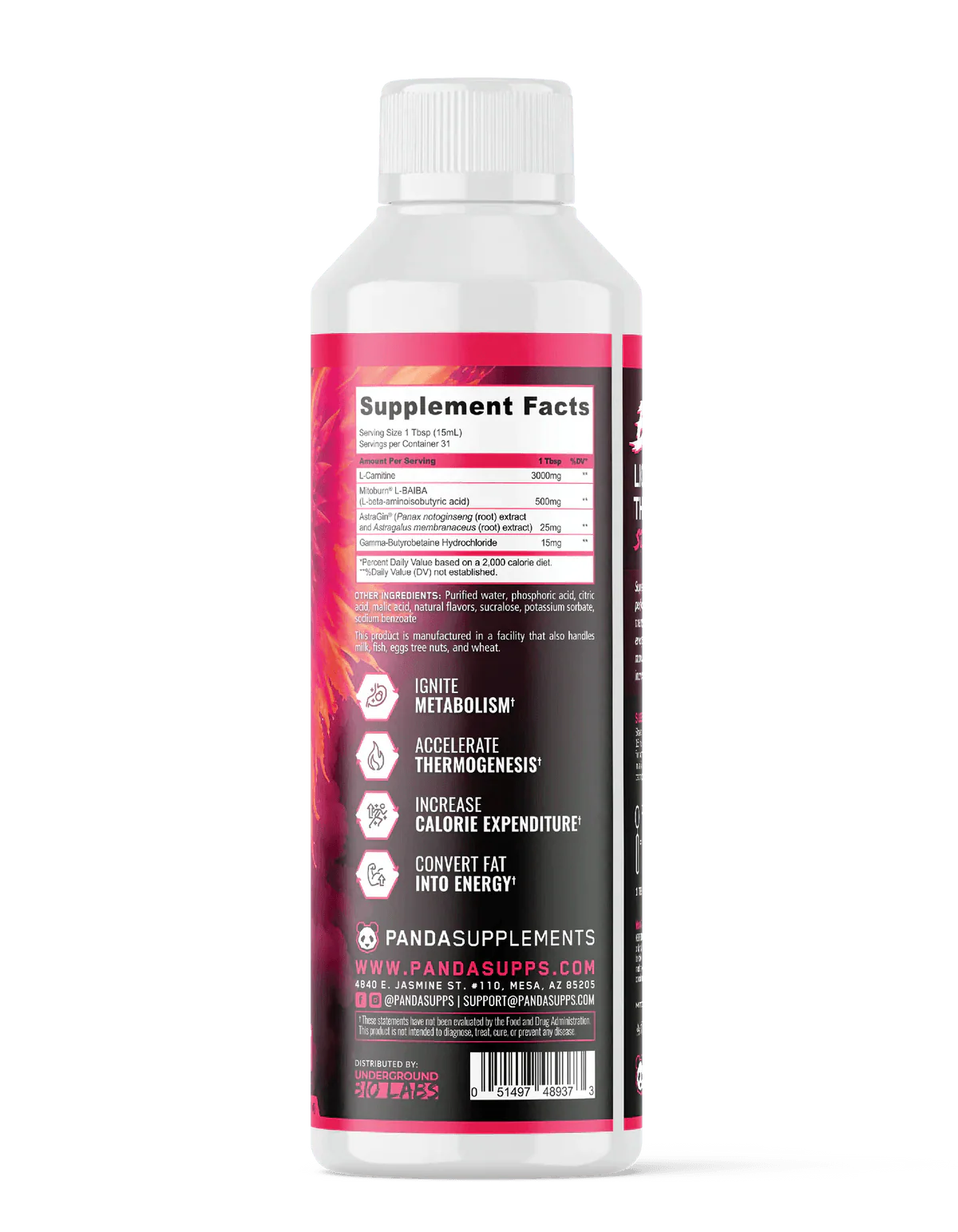 PANDA Supplements BURN Stim-Free Liquid Thermogenic - Image 10