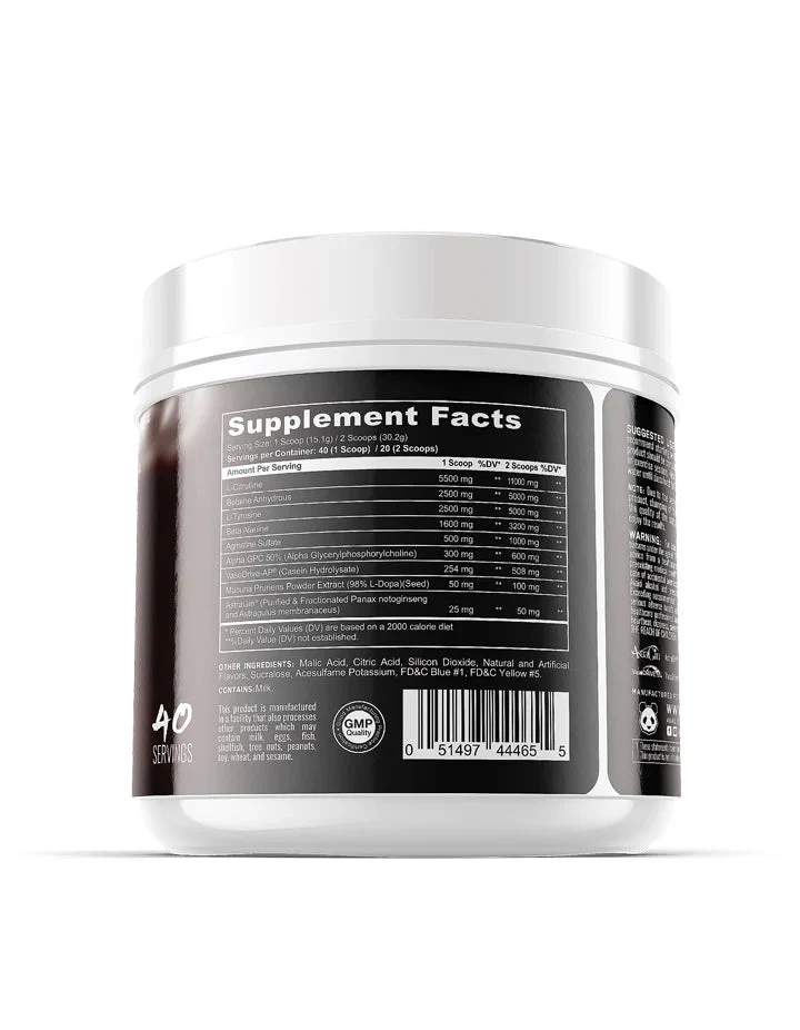 Panda Supplements™ & V1 Nutra Collaboration PANDAMUS Level 1 Pre-Workout - Image 4