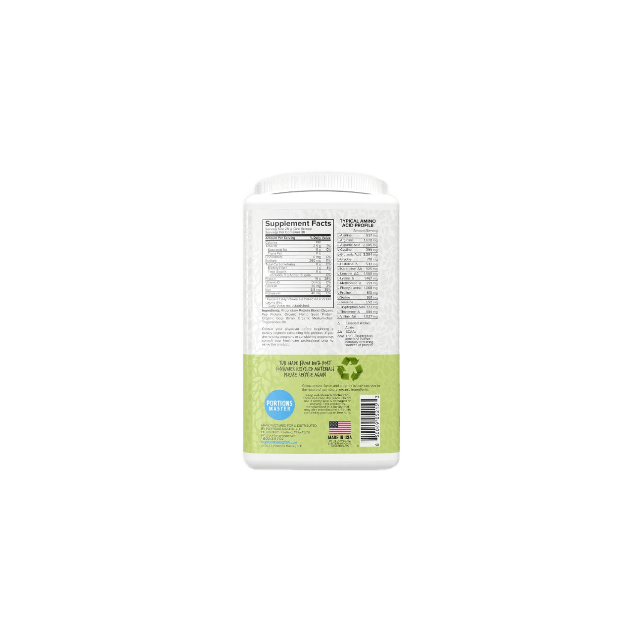 Portions Master Vegan Protein Blend - Image 10