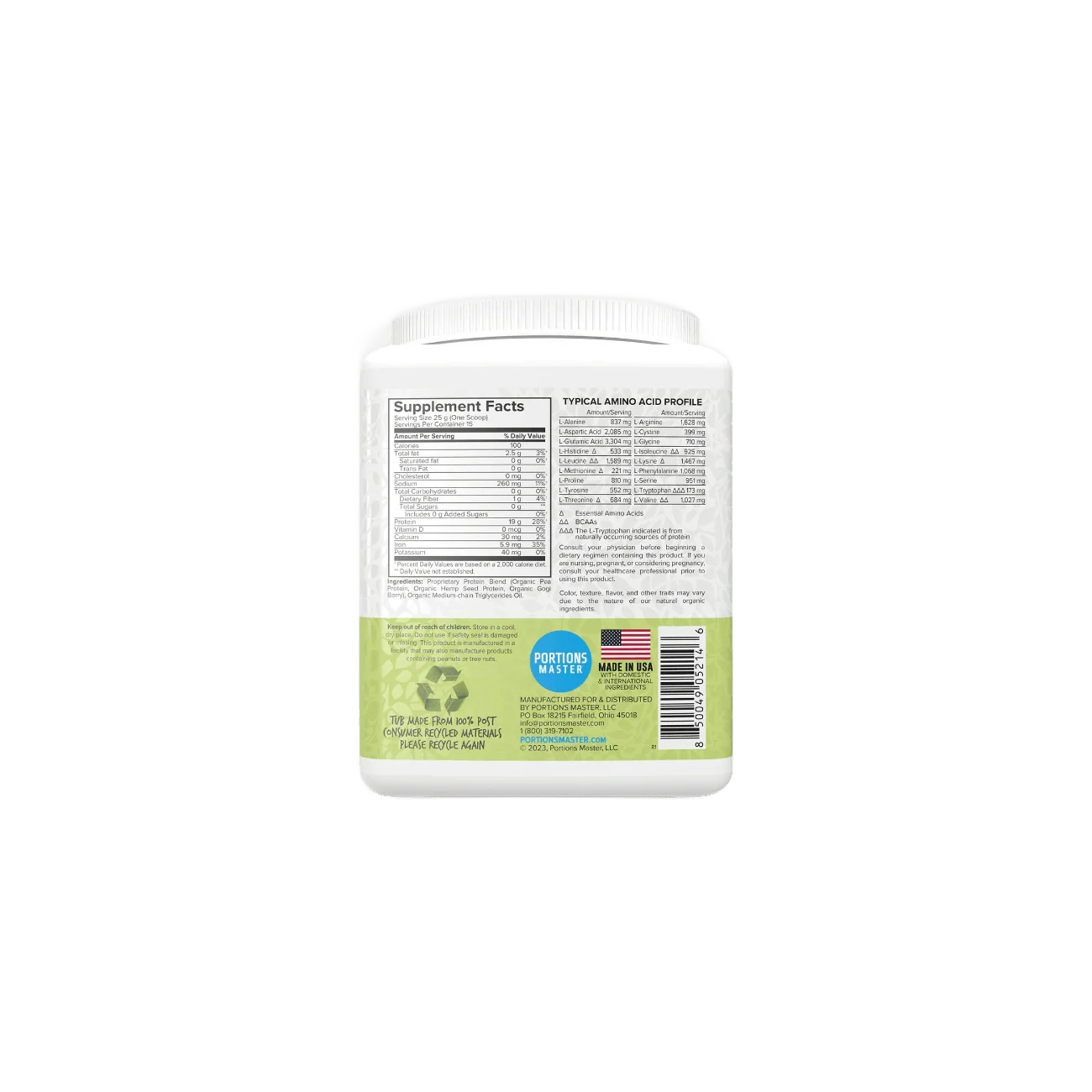 Portions Master Vegan Protein Blend - Image 16
