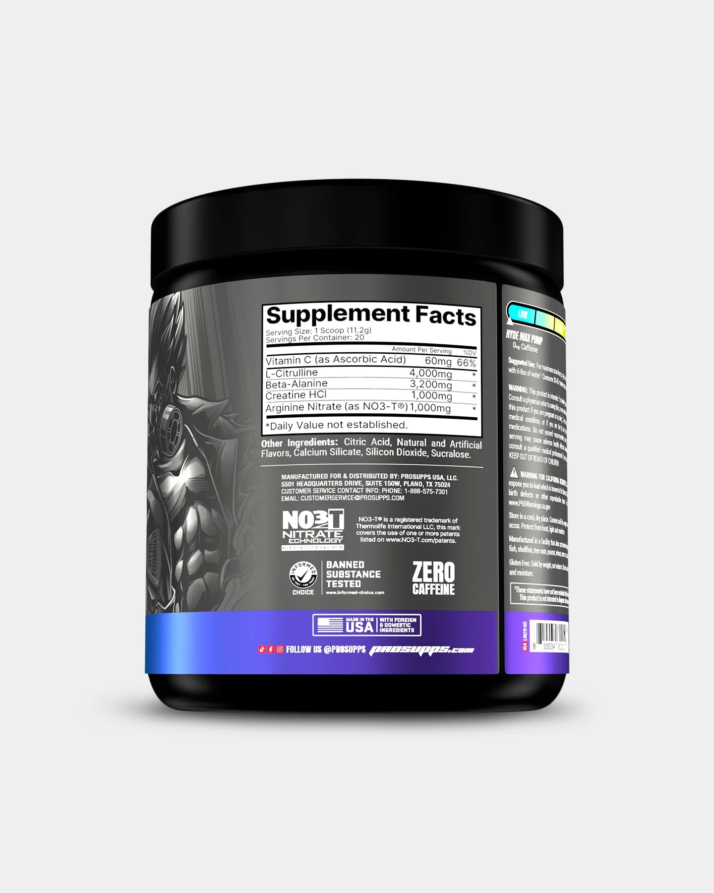 Pro Supps HYDE Max Pump Stim-Free Pre Workout - Image 13