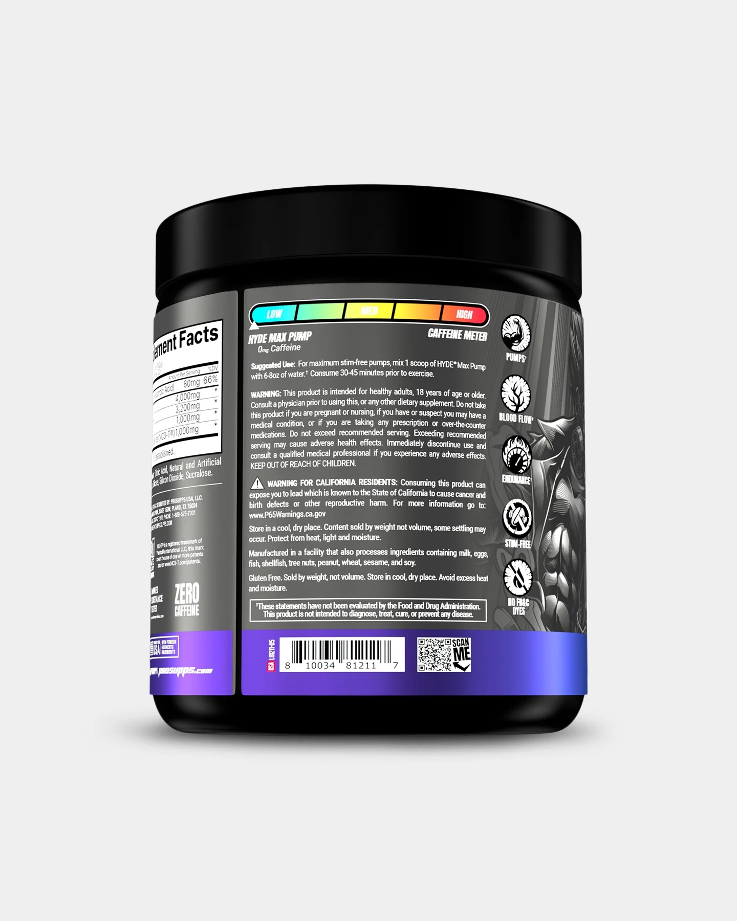 Pro Supps HYDE Max Pump Stim-Free Pre Workout - Image 14