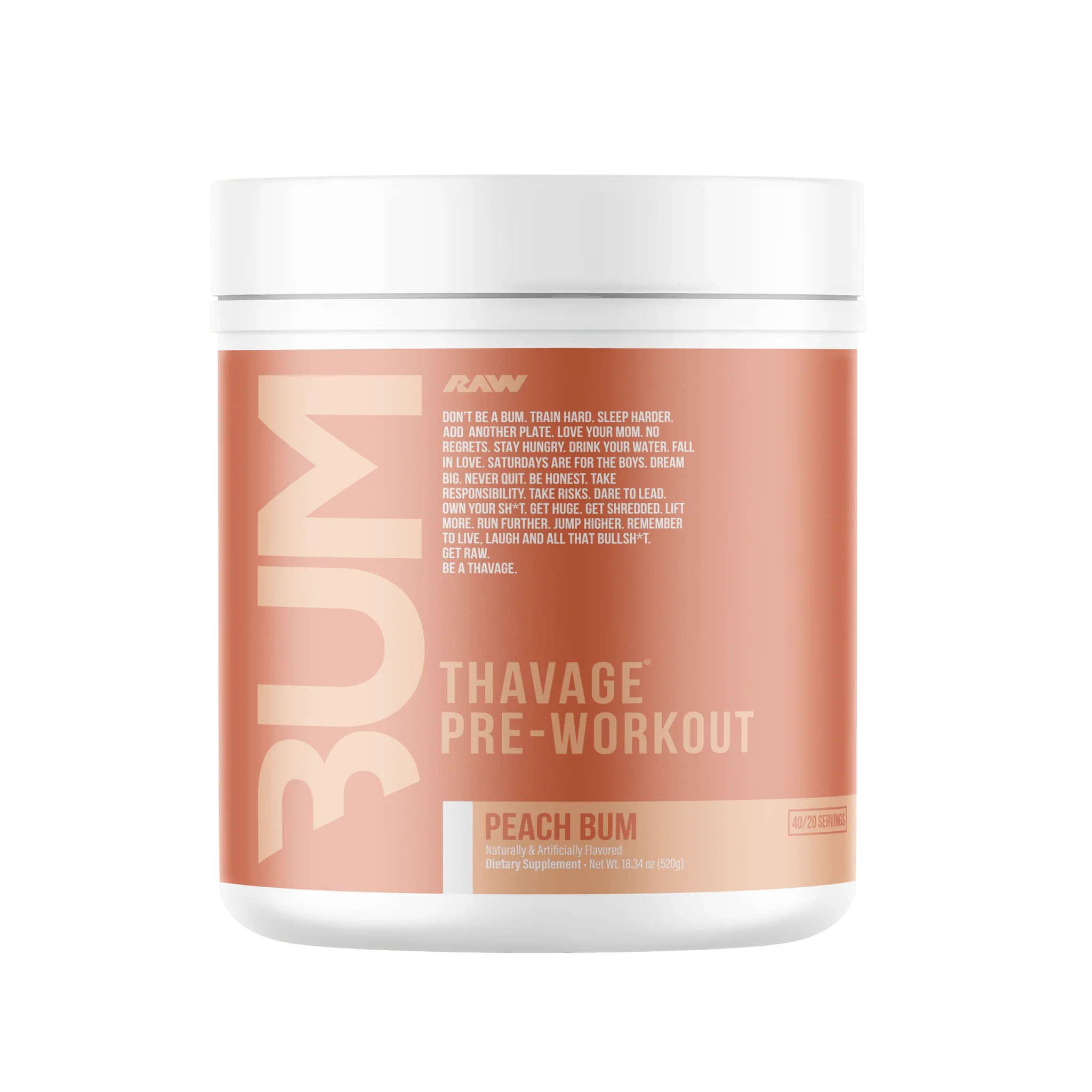 RAW Nutrition BUM Thavage Pre Workout - Image 3