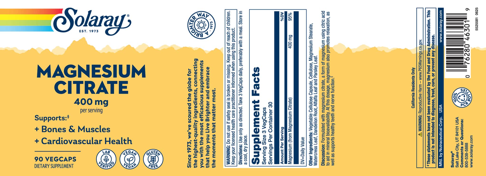 Solaray Magnesium Citrate - Image 3